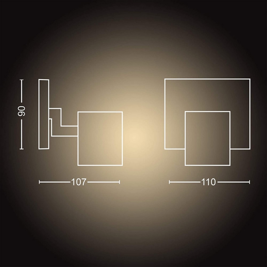 Philips - Spot LED à intensité variable Hue RUNNER 1xGU10/5W/230V + télécommande