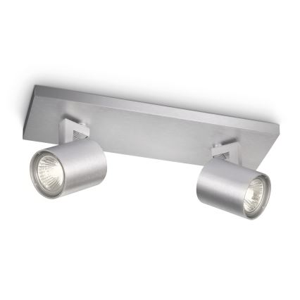 Philips 53092/48/16 - Spot RUNNER zilver 2xGU10/35W/230V