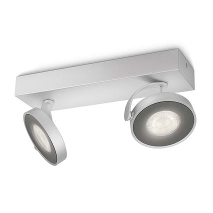 Philips 53172/48/16 - LED Spotlamp MYLIVING CLOCKWORK 2xLED/4,5W/230V