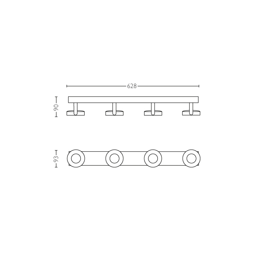 Philips - Dimbare Spot 4xLED/4.5W