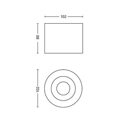 Philips - Dimbare LED Spot 1xLED/4,5W/230V