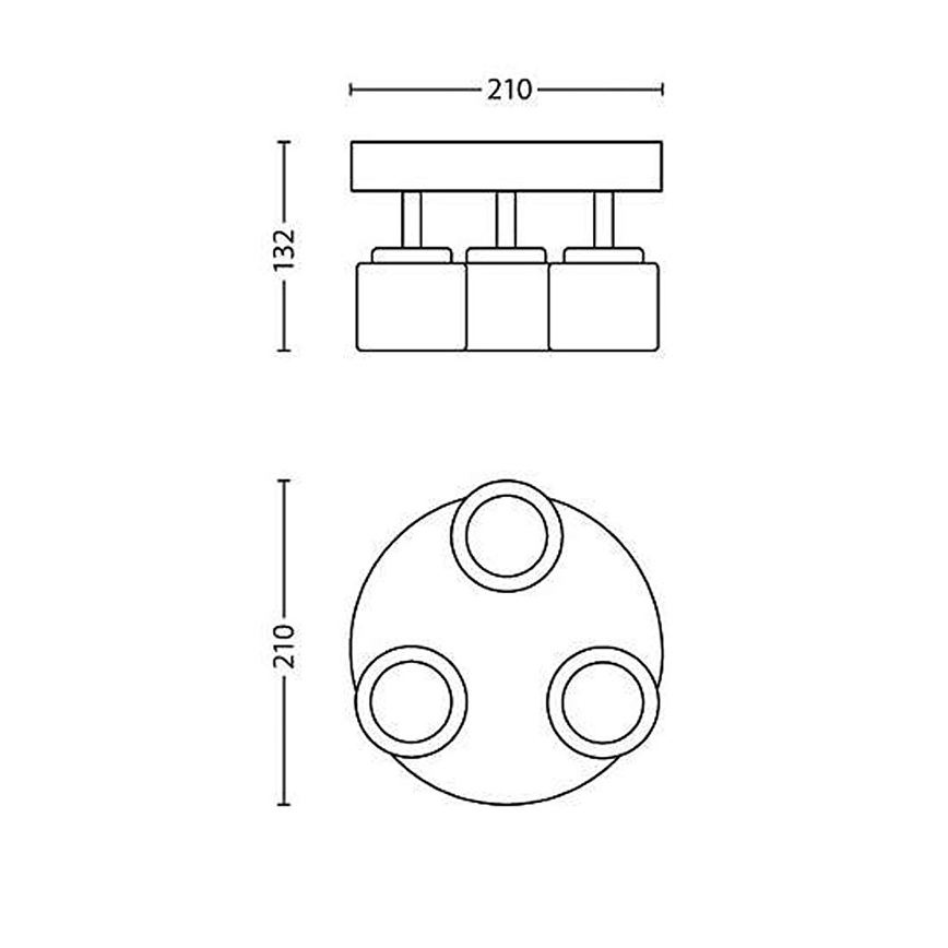 Philips - LED-spot 3xLED/4W/230V
