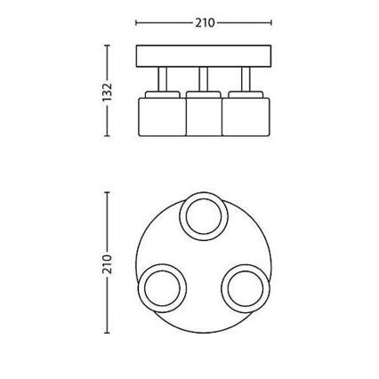 Philips - Spot 3xLED/4W/230V
