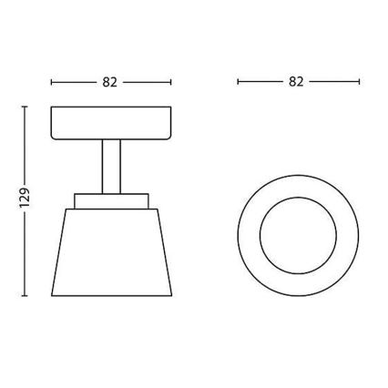 Philips 53340/17/16 - LED Spotlamp DENDER 1xLED/4W/230V