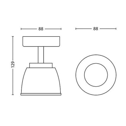 Philips 53350/17/16 - Spot LED COUNTY 1xLED/4W/230V