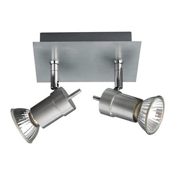 Philips 55082/48/PN - Spot titane 2xGU10/50W/230V
