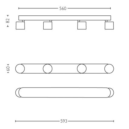 Philips - Dimbare LED Spot 4xLED/4,5W/230V