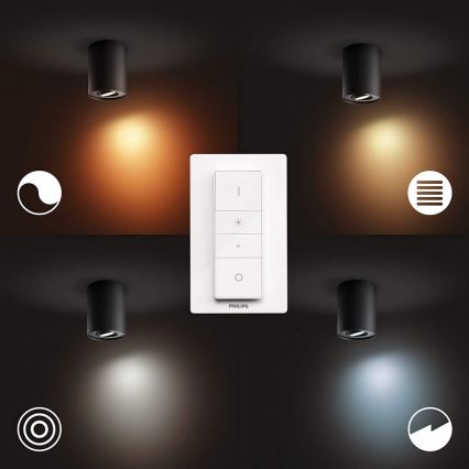 Philips - Dimbare LED Spot Hue PILLAR 1xGU10/5W/230V + afstandsbediening