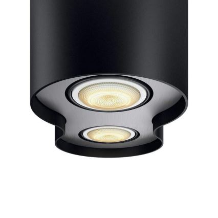 Philips - LED Plafondlamp dimbaar Hue PILLAR 2xGU10/5W/230V + afstandsbediening