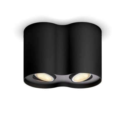 Philips - LED dimbare lamp Hue PILLAR 2xGU10/5W/230V + afstandsbediening