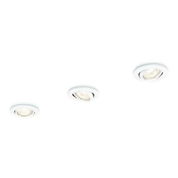 Philips 59243/31/E7 - SET 3x Inbouwverlichting ENIF 1xGU10/50W/230V