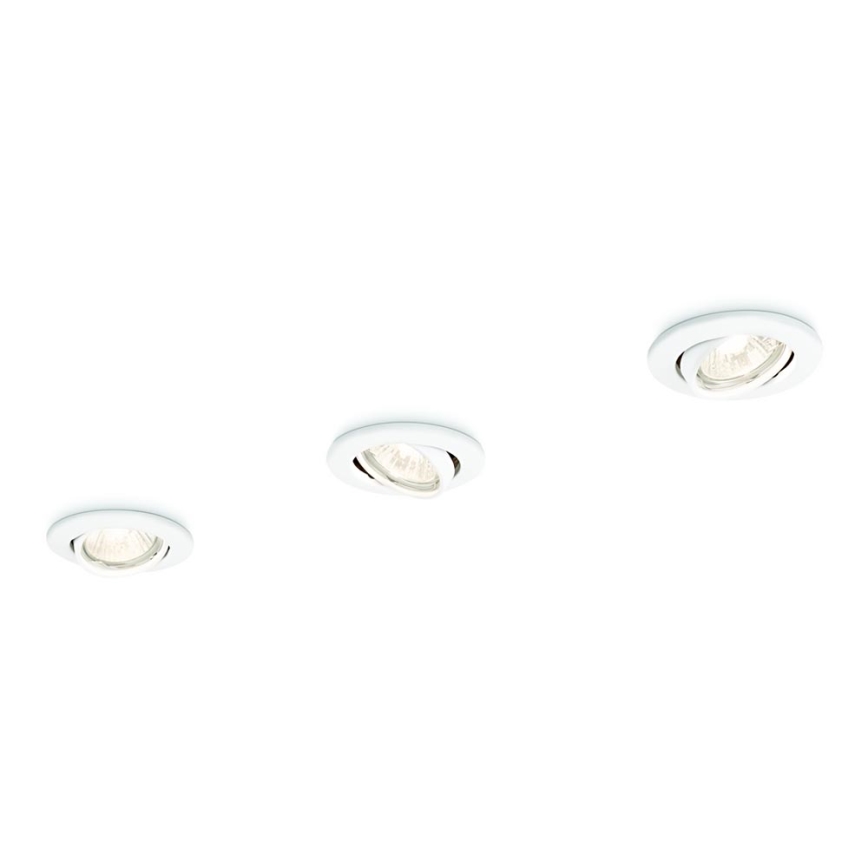 Philips 59243/31/E7 - SET 3x Inbouwverlichting ENIF 1xGU10/50W/230V