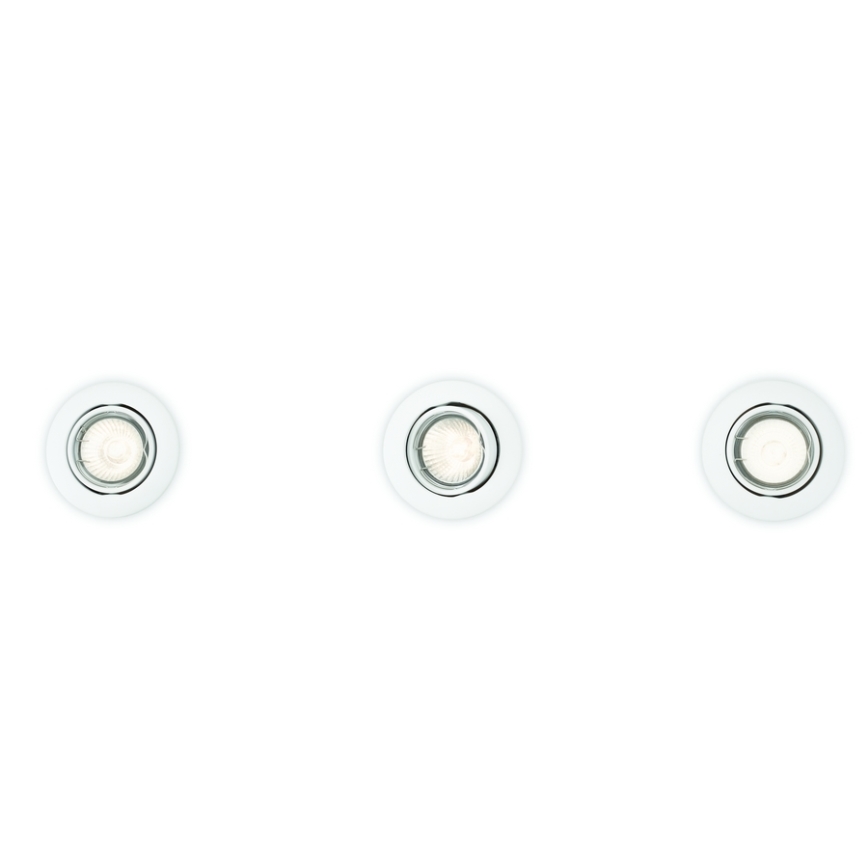 Philips 59243/31/E7 - SET 3x Inbouwverlichting ENIF 1xGU10/50W/230V