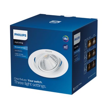 Philips 59554/31/E3 - LED Inbouwverlichting POMERON 1xLED/3W/230V 4000K