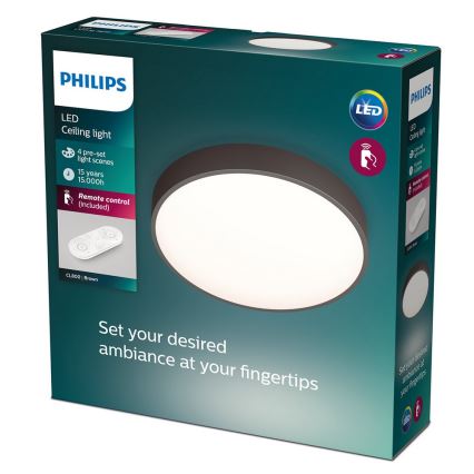 Philips - Plafonnier à intensité variable 1xLED/28W/230V + télécommande