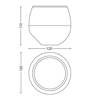 Philips 70105/31/P6 - Lampe de table LED RVB à intensité variable MYLIVING BERRY 1xLED/3W/5V