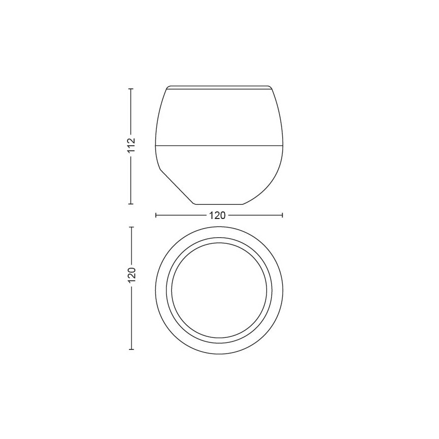 Philips 70105/31/P6 - Lampe de table LED RVB à intensité variable MYLIVING BERRY 1xLED/3W/5V