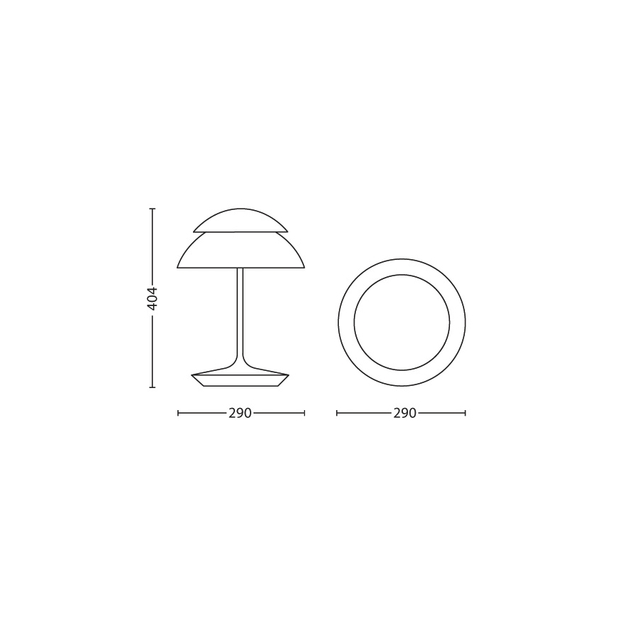 Philips - LED Tafellamp dimbaar Hue BEYOND 2xLED/4,5W/230V/RGB