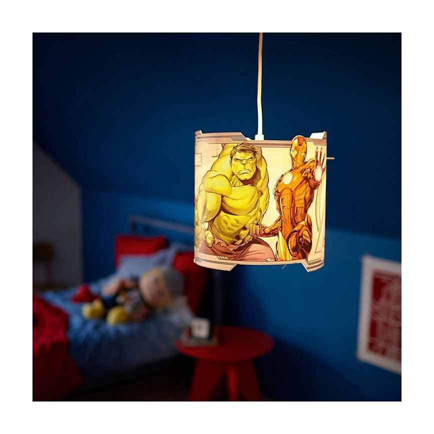 Philips 71751/35/26 - Suspension avec fil pour enfant DISNEY AVENGERS 1xE27/60W/230V