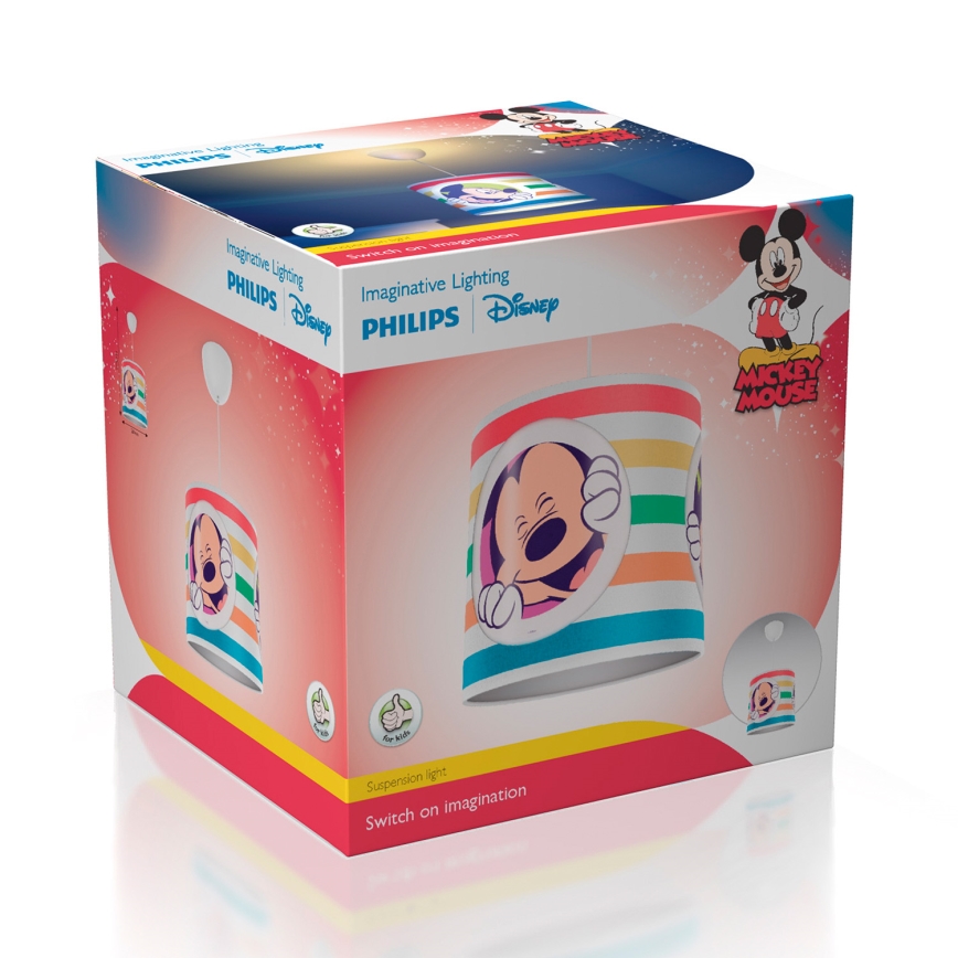 Philips 71752/30/16 - Lustre enfant DISNEY MICKEY MOUSE 1xE27/23W/230V