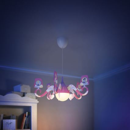 Philips 71757/28/16 - Hanglamp kinderkamer DISNEY PRINCESS 1xE27/15W/230V