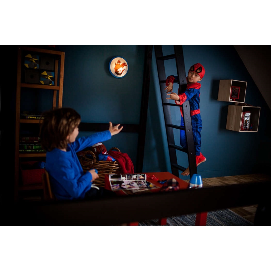 Philips 71760/40/16 - LED Wandlamp voor kinderen MARVEL SPIDER MAN 1xLED/4W