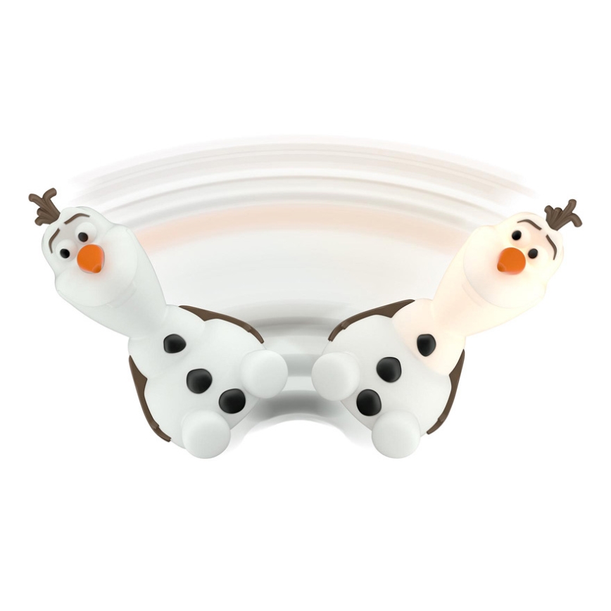 Philips 71768/08/16 - LED Kinderlamp DISNEY FROZEN OLAF LED/0,3W/2xAAA sneeuwman