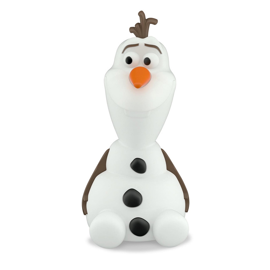 Philips 71768/08/16 - LED Kinderlamp DISNEY FROZEN OLAF LED/0,3W/2xAAA sneeuwman