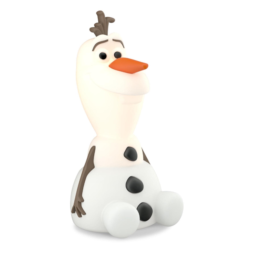 Philips 71768/08/16 - LED Kinderlamp DISNEY FROZEN OLAF LED/0,3W/2xAAA sneeuwman