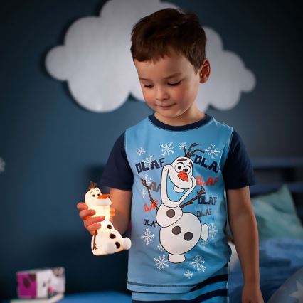 Philips 71768/08/16 - LED Kinderlamp DISNEY FROZEN OLAF LED/0,3W/2xAAA sneeuwman