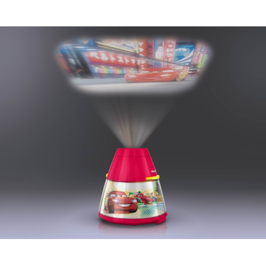 Philips 71769/32/16 - LED Nachtlamp en projector DISNEY CARS LED/0,1W/3xAA
