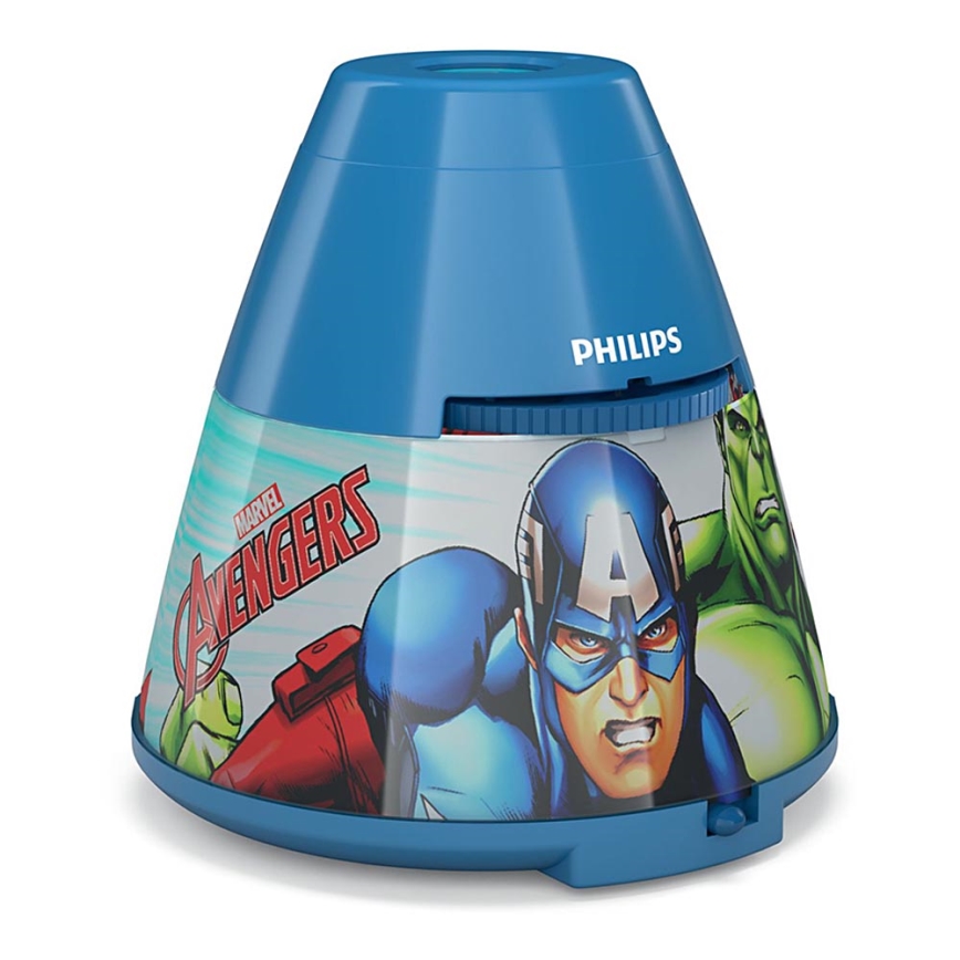 Philips 71769/35/P0 - LED Kinder beeldprojector MARVEL AVENGERS 1xLED/0,1W/3xAA