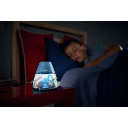 Philips 71769/35/P0 - LED Projecteur enfant a Lampe AVENGERS 1xLED/0,1W/4,5V