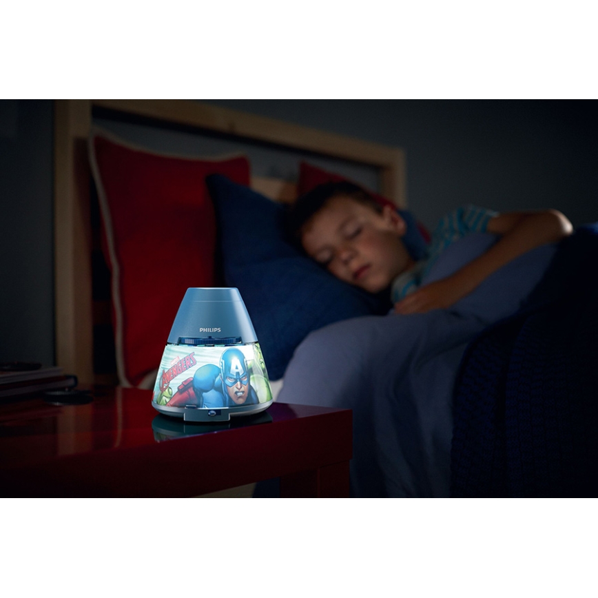 Philips 71769/35/P0 - LED Projecteur enfant a Lampe AVENGERS 1xLED/0,1W/4,5V