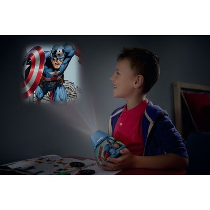 Philips 71769/35/P0 - LED Projecteur enfant a Lampe AVENGERS 1xLED/0,1W/4,5V