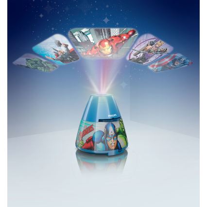 Philips 71769/35/P0 - LED Projecteur enfant a Lampe AVENGERS 1xLED/0,1W/4,5V