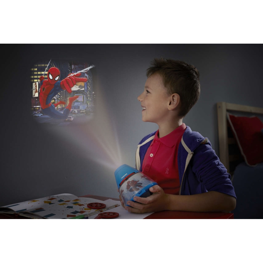 Philips 71769/40/16 - Projecteur enfant DISNEY SPIDER-MAN 1xLED/0,1W