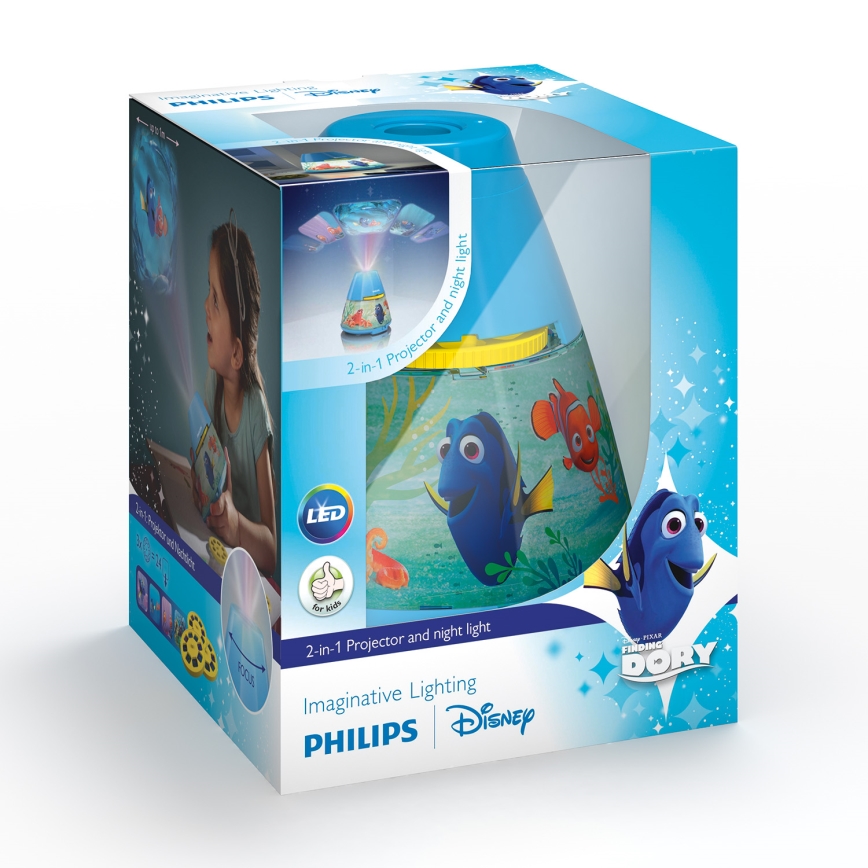 Philips 71769/90/16 - Projecteur enfant DISNEY FINDING DORY LED/0,1W/3xAAA