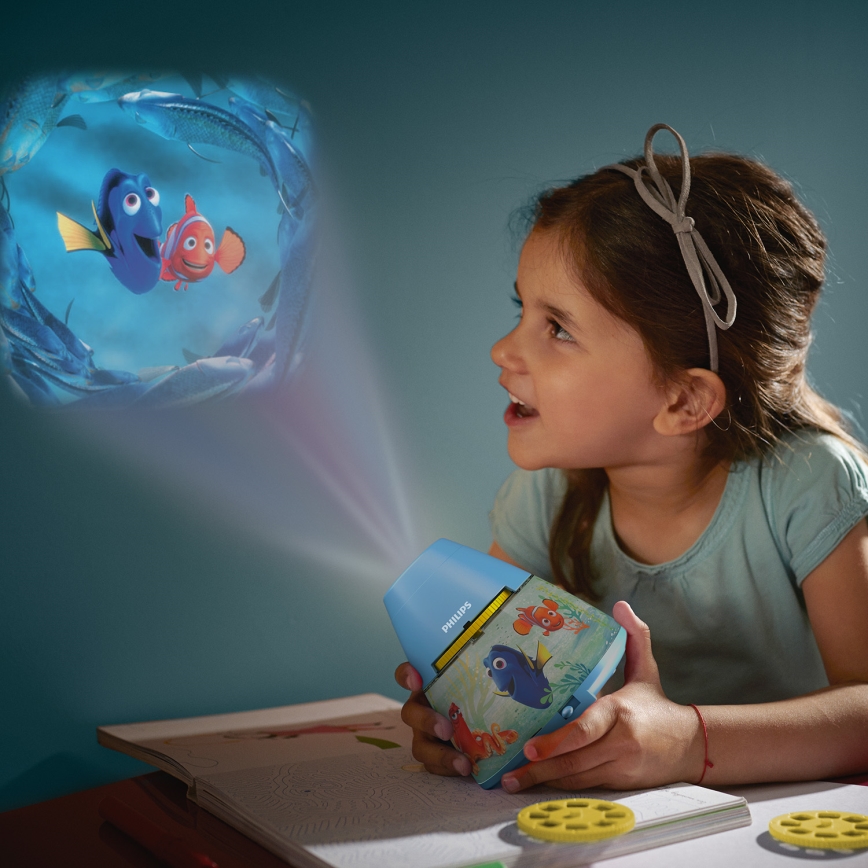 Philips 71769/90/16 - Projecteur enfant DISNEY FINDING DORY LED/0,1W/3xAAA
