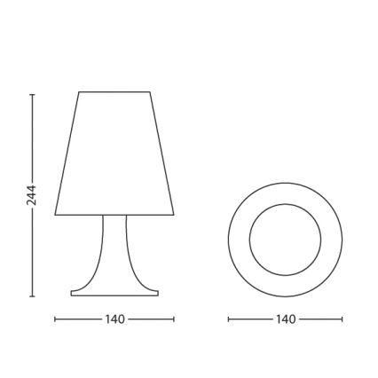 Philips 71795/34/16 - Lampe de table enfant DISNEY WINNIE THE POOH LED/2,3W/230V