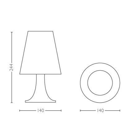 Philips - Lampe de table enfant LED/2,3W/230V