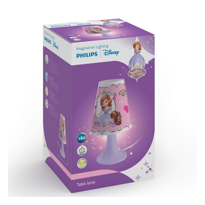 Philips 71795/96/16 - LED Tafellamp kinderkamer DISNEY SOFIA 1xLED/2,3W/230V