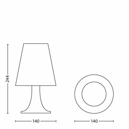 Philips 71795/96/16 - LED Tafellamp kinderkamer DISNEY SOFIA 1xLED/2,3W/230V