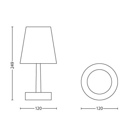 Philips - Lampe de table enfant 1xLED/0,6W/3xAA