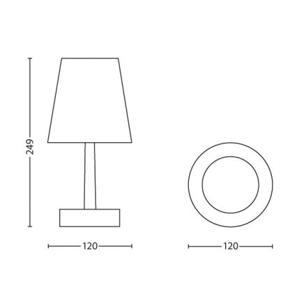 Philips - LED Tafellamp kinderkamer 1xLED/0,6W/3xAA