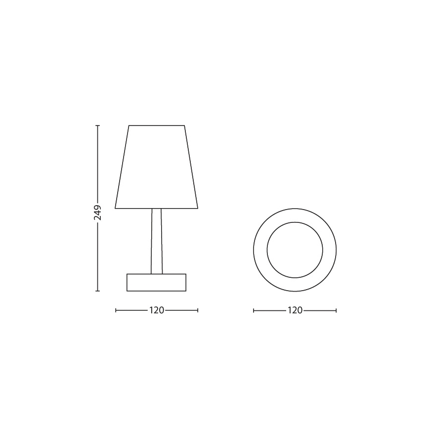 Philips - LED Tafellamp kinderkamer 1xLED/0,6W/3xAA