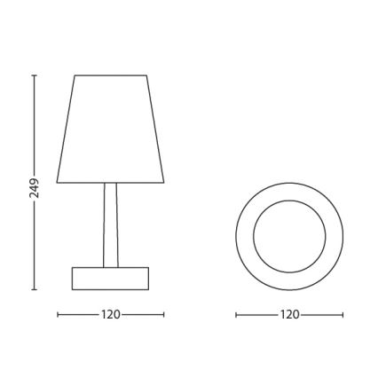 Philips - Lampe de table enfant 1xLED/0,6W/3xAA