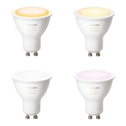 Ampoule LED RVB à intensité variable Philips Hue WHITE AMBIANCE 1xGU10/5,5W/230V