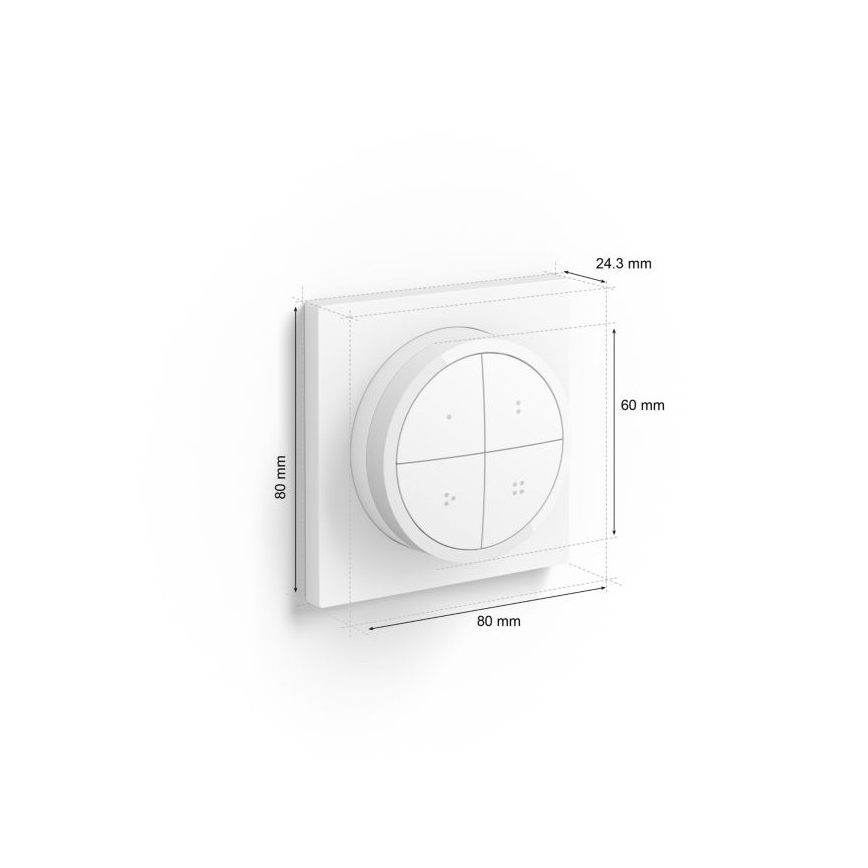 Philips - Afstandsbediening met Schakelaar Hue TAP 1xCR2032 wit