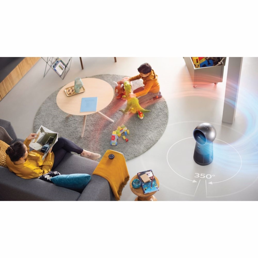 Philips AMF220/15 - Purificateur d'air, ventilateur et réchauffeur d'air 3en1 SERIES 2000 230V + télécommande